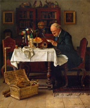  sidor Painting - The Love Letter Isidor Kaufmann Hungarian Jewish
